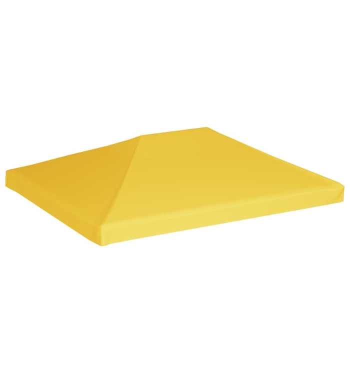 Toile de toit de belvédère 270 g/m² 4x3 m Jaune | Mobilier & Déco