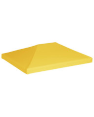 Toile de toit de belvédère 270 g/m² 4x3 m Jaune | Mobilier & Déco
