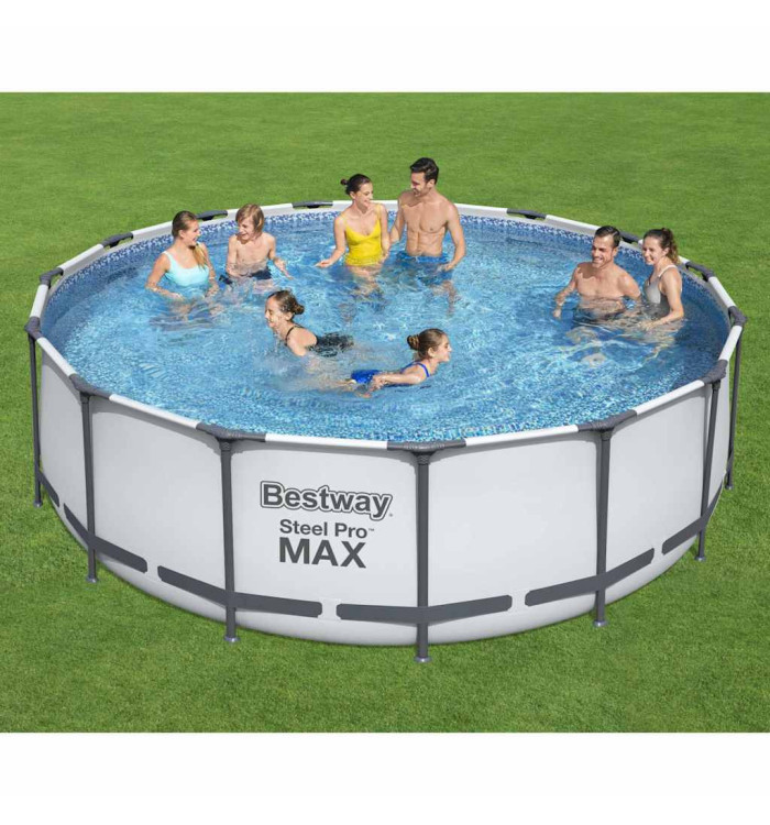 Bestway Ensemble de piscine Steel Pro MAX rond 457x122 cm | Mobilier & Déco