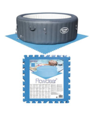 Bestway Protecteurs de sols de piscine 8 pcs bleu 58220 | Mobilier & Déco