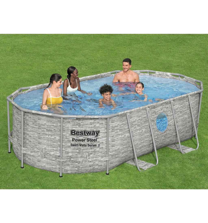Bestway Ensemble de piscine Power Steel 427x250x100 cm | Mobilier & Déco