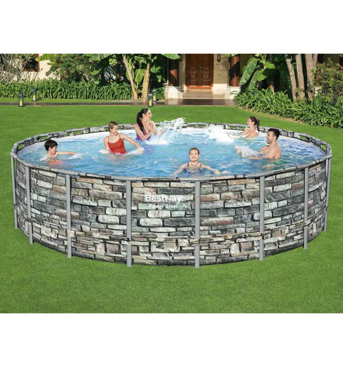 Bestway Piscine Power Steel 549x132 cm | Mobilier & Déco