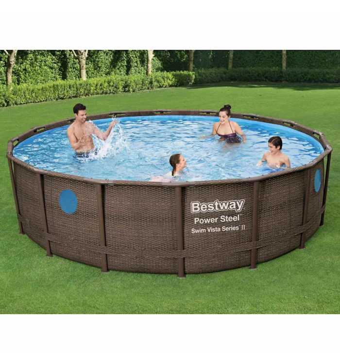 Bestway Ensemble de piscine Power Steel 488x122 cm | Mobilier & Déco