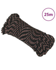 Corde de bateau Noir 3 mm 25 m Polypropylène | Mobilier & Déco