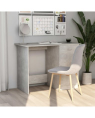 Bureau Gris béton 100x50x76 cm Bois d’ingénierie | Mobilier & Déco