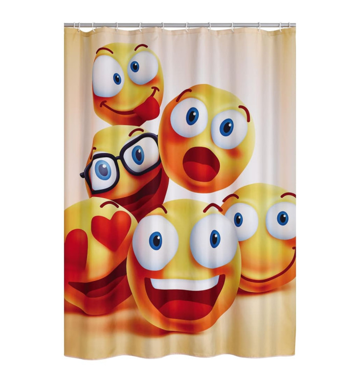 RIDDER Rideau de douche Smile 180x200 cm | Mobilier & Déco