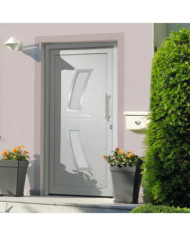 Porte d'entrée Blanc 88x200 cm | Mobilier & Déco