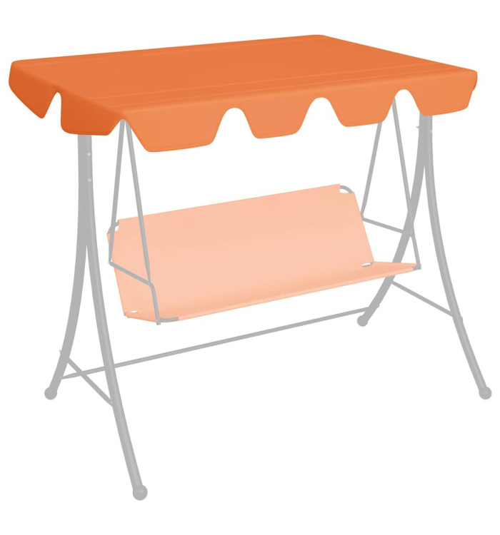 Toit de rechange de balançoire orange 150/130x105/70 cm | Mobilier & Déco