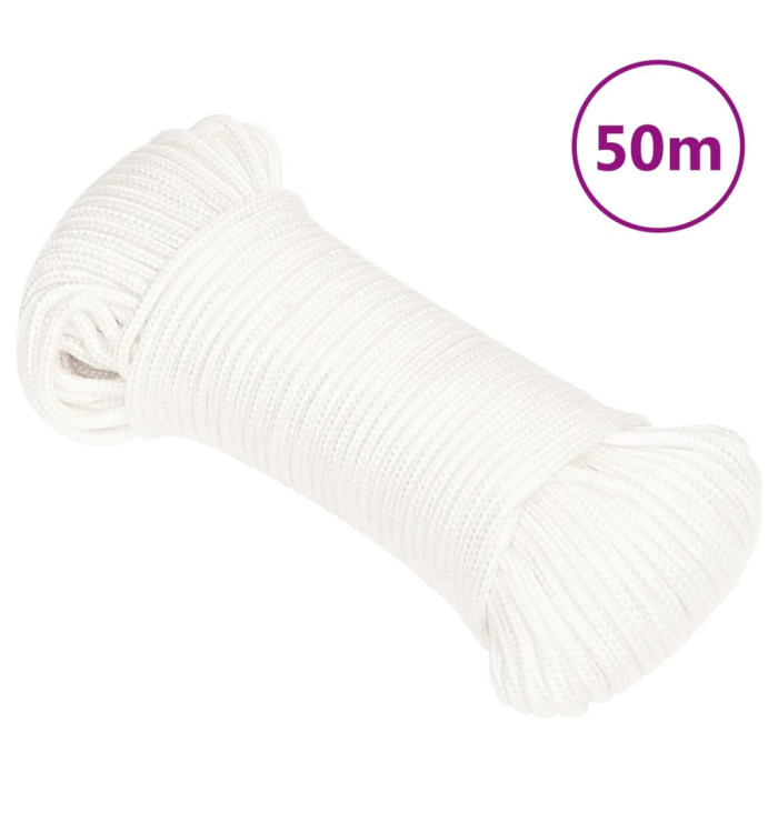 Corde de bateau Blanc complet 4 mm 50 m Polypropylène | Mobilier & Déco