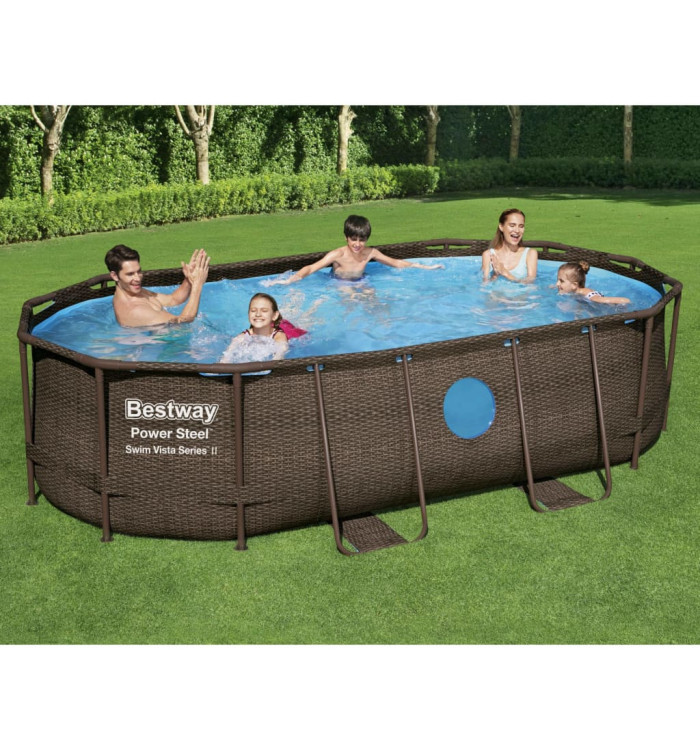 Bestway Ensemble de piscine Power Steel 427x250x100 cm | Mobilier & Déco