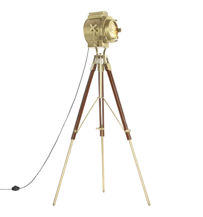 Lampadaire à trépied bois de manguier massif 193 cm | Mobilier & Déco