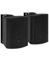 Haut-parleurs stéréo muraux 2 pcs noir intérieur extérieur 100W | Mobilier & Déco
