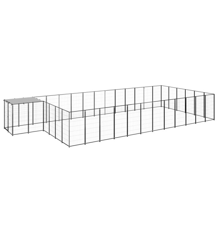 Chenil Noir 22,99 m² Acier | Mobilier & Déco