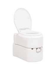 Toilette de camping intégrée blanc 24+17 L PEHD et PP | Mobilier & Déco