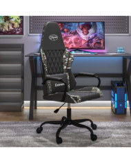 Chaise de jeu Noir et camouflage Similicuir | Mobilier & Déco
