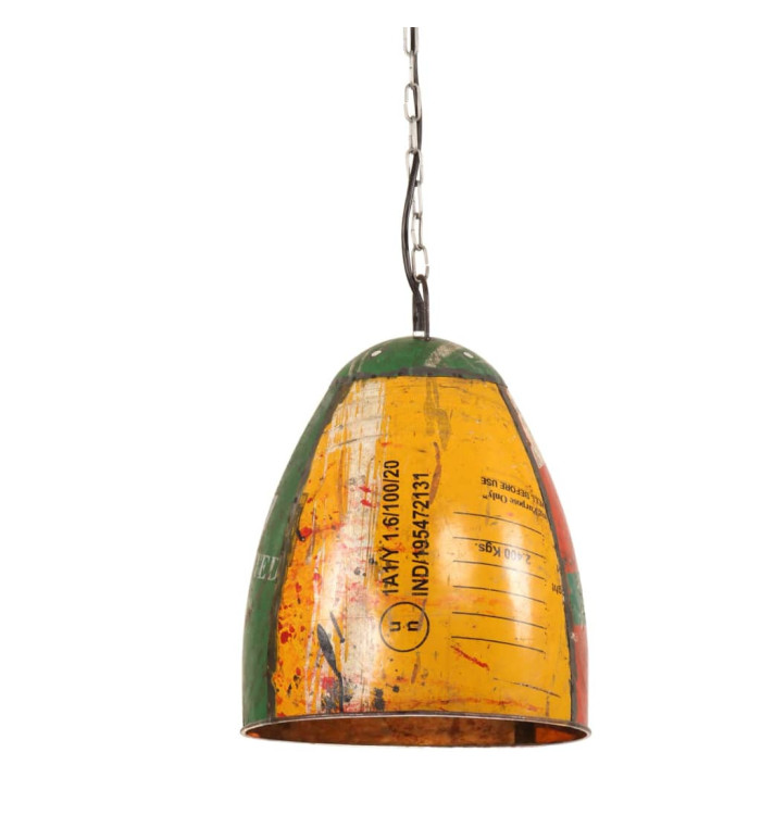 Lampe suspendue industrielle 25 W Multicolore Ronde 32 cm E27 | Mobilier & Déco
