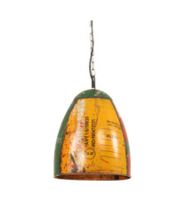 Lampe suspendue industrielle 25 W Multicolore Ronde 32 cm E27 | Mobilier & Déco