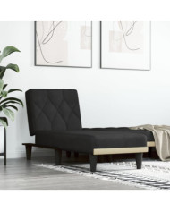 Chaise longue noir velours | Mobilier & Déco