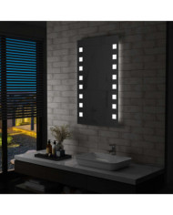 Miroir mural à LED pour salle de bains 60x100 cm | Mobilier & Déco