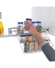 Metaltex Étagère à épices à 3 niveaux UpetDown sur rails | Mobilier & Déco