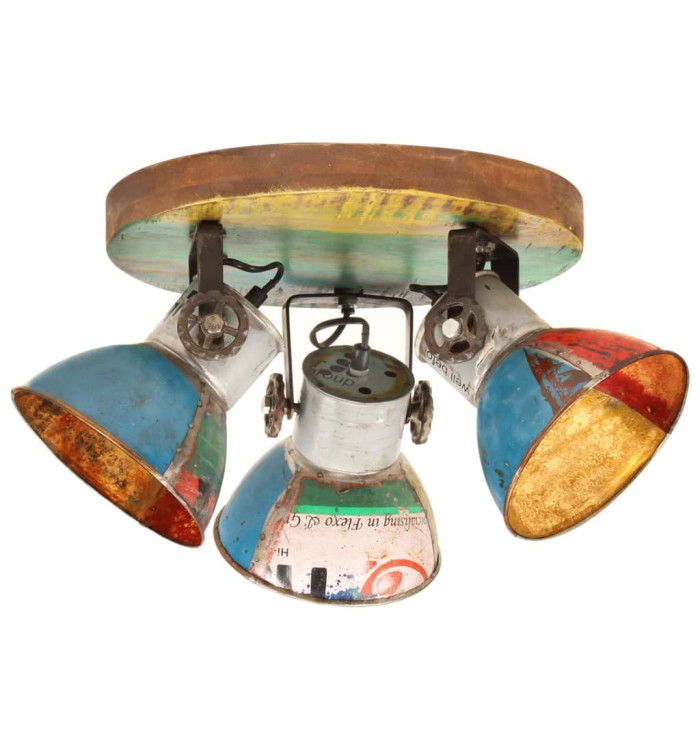 Plafonnier industriel 25 W Multicolore 42x25 cm E27 | Mobilier & Déco