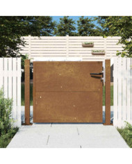 Portail de jardin 105x80 cm acier corten | Mobilier & Déco
