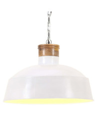 Lampe suspendue industrielle 58 cm Blanc E27 | Mobilier & Déco