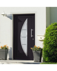 Porte d'entrée Anthracite 108x208 cm | Mobilier & Déco