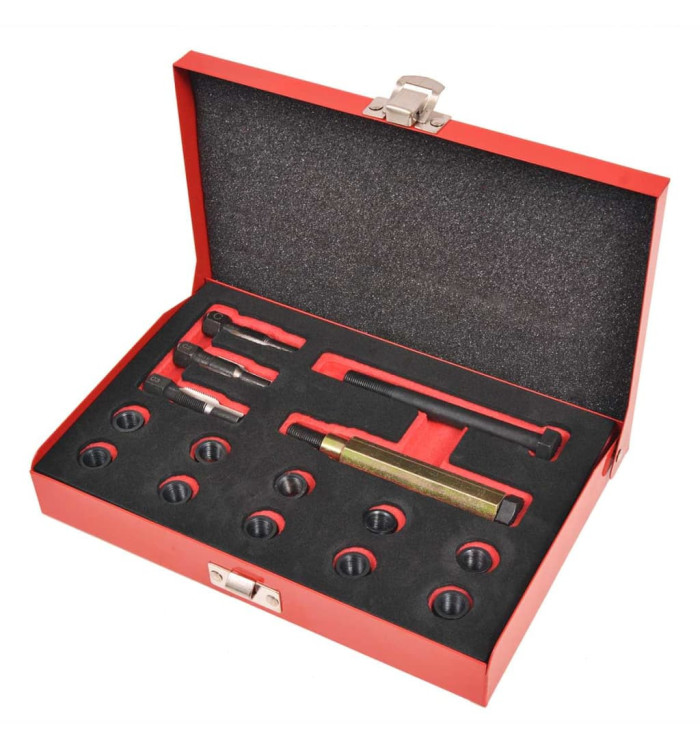 Kit réparation filetage bougie de préchauffage 15 pcs M10x1,0mm | Mobilier & Déco
