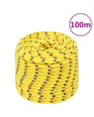 Corde de bateau Jaune 12 mm 100 m Polypropylène | Mobilier & Déco