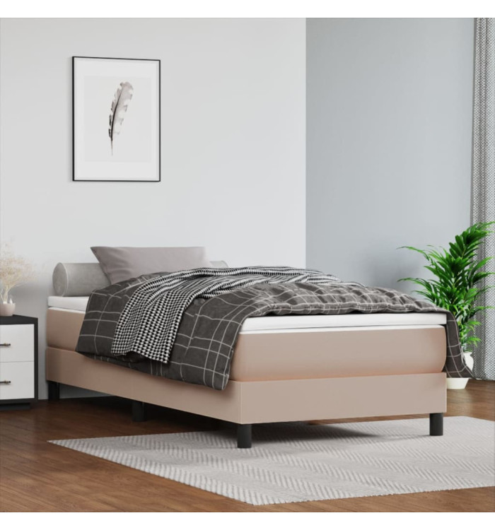 Matelas de lit à ressorts ensachés Cappuccino 100x200x20 cm | Mobilier & Déco