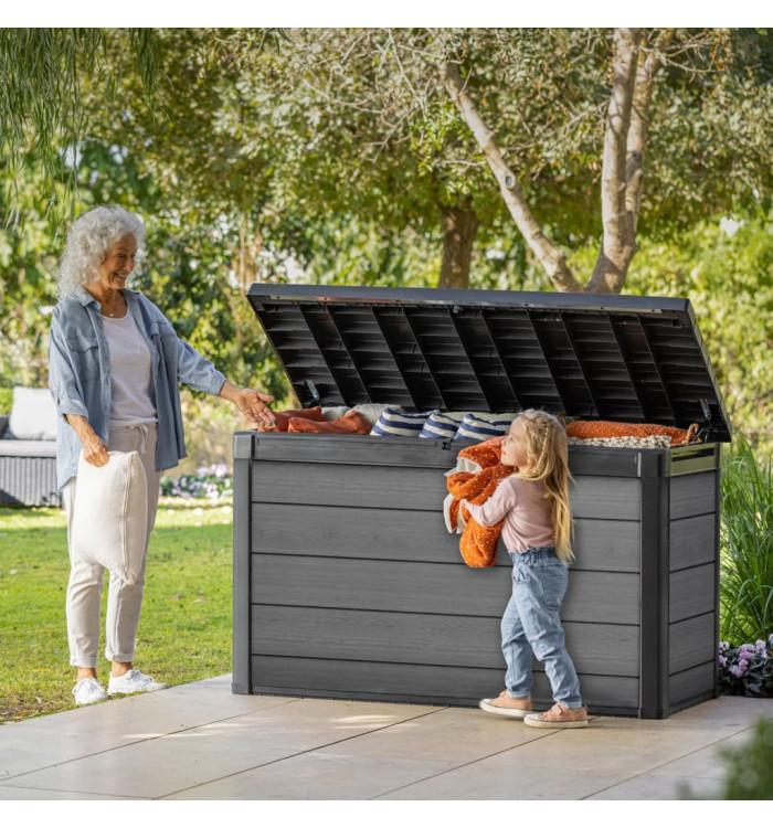 Keter Boîte de rangement pour l'extérieur Cortina 757 L gris | Mobilier & Déco