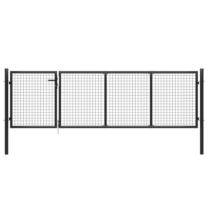 Portillon Acier 350x75 cm Anthracite | Mobilier & Déco