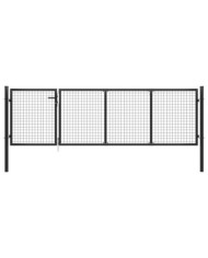 Portillon Acier 350x75 cm Anthracite | Mobilier & Déco