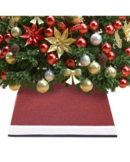 Jupe de sapin de Noël Rouge et blanc 48x48x25 cm | Mobilier & Déco