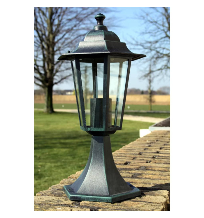 Lampe de jardin Vert foncé/Noir Aluminium | Mobilier & Déco