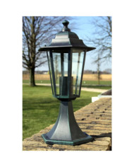 Lampe de jardin Vert foncé/Noir Aluminium | Mobilier & Déco