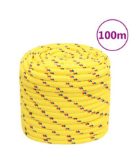 Corde de bateau Jaune 16 mm 100 m Polypropylène | Mobilier & Déco