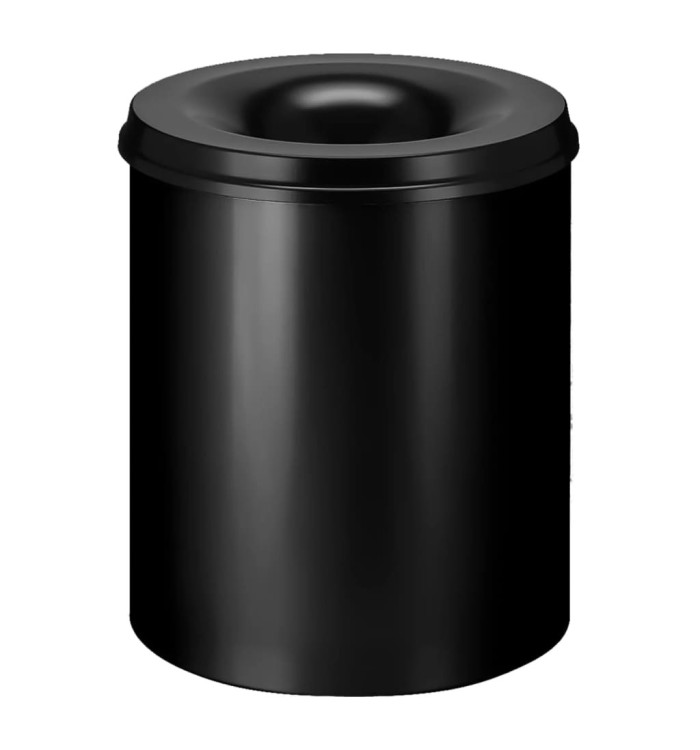 V-Part Corbeille à papier auto-extinguible 80 L Noir | Mobilier & Déco