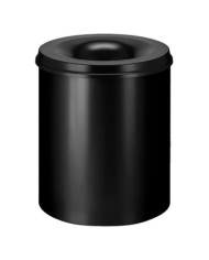 V-Part Corbeille à papier auto-extinguible 80 L Noir | Mobilier & Déco
