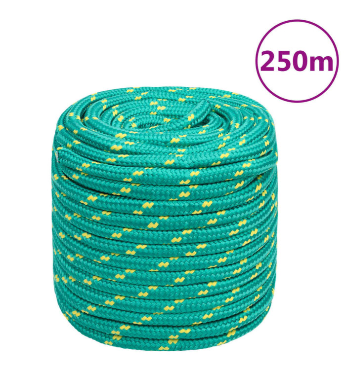 Corde de bateau Vert 16 mm 250 m Polypropylène | Mobilier & Déco