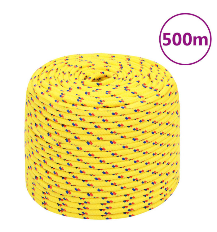 Corde de bateau Jaune 6 mm 500 m Polypropylène | Mobilier & Déco