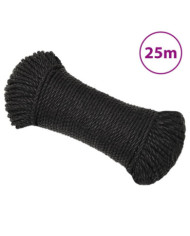 Corde de travail Noir 3 mm 25 m polypropylène | Mobilier & Déco