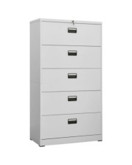 Classeur Gris clair 90x46x164 cm Acier | Mobilier & Déco