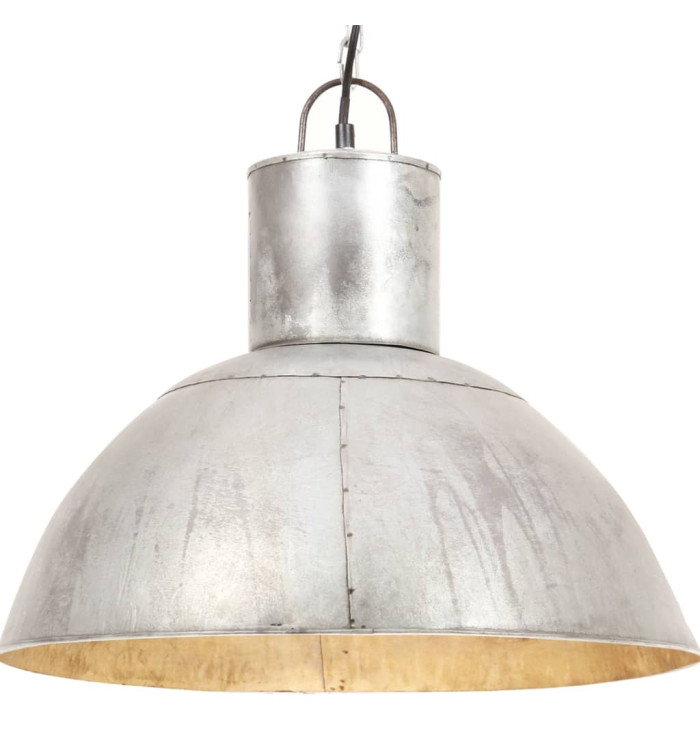 Lampe suspendue 25 W Argenté Rond 48 cm E27 | Mobilier & Déco