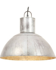 Lampe suspendue 25 W Argenté Rond 48 cm E27 | Mobilier & Déco
