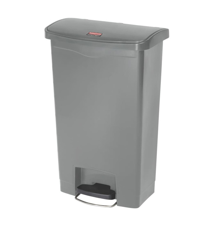 Rubbermaid Poubelle à pédale Slim Jim 50 L Gris | Mobilier & Déco