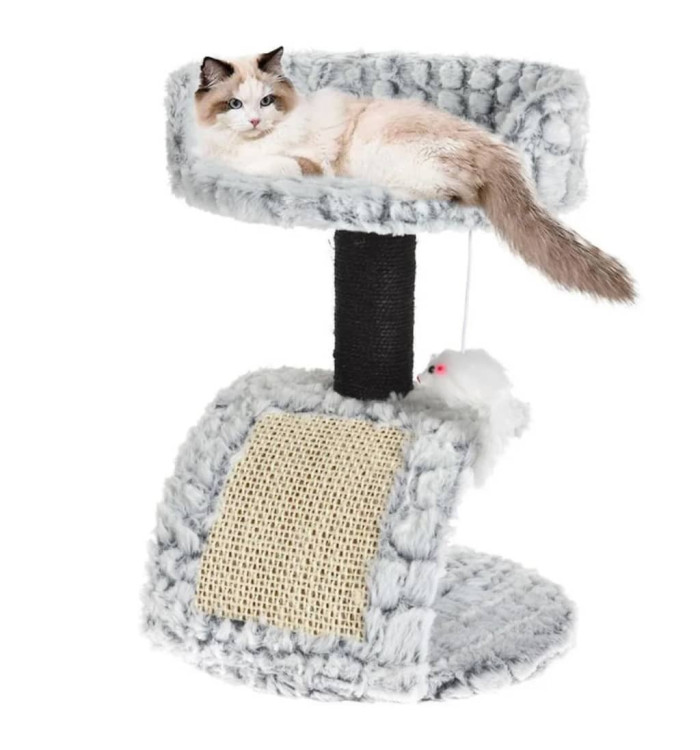 Pets Collection Arbre à chat sur pied avec souris 30x30x40 cm | Mobilier & Déco