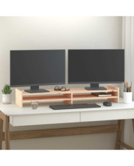 Support pour moniteur 100x27x15 cm Bois de pin solide | Mobilier & Déco