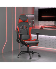 Chaise de jeu de massage avec repose-pied NoiretRouge Similicuir | Mobilier & Déco